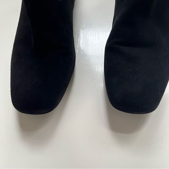 Stuart Weitzman Boots Suede Over The Knee Black Size 6 - Picture 5 of 10